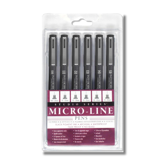 Studio Series Micro-Line Pen Set (Set of 6)