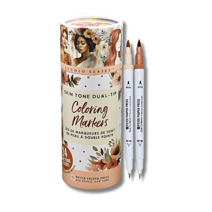 Studio Series Dual-Tip Skin Tone Markers (Set of 24)
