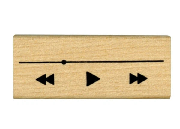 Music Player Song Tracker Stamp for Bullet Journals