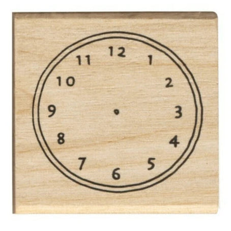 Time Stamp Clock Rubber Stamp for Bullet Journals