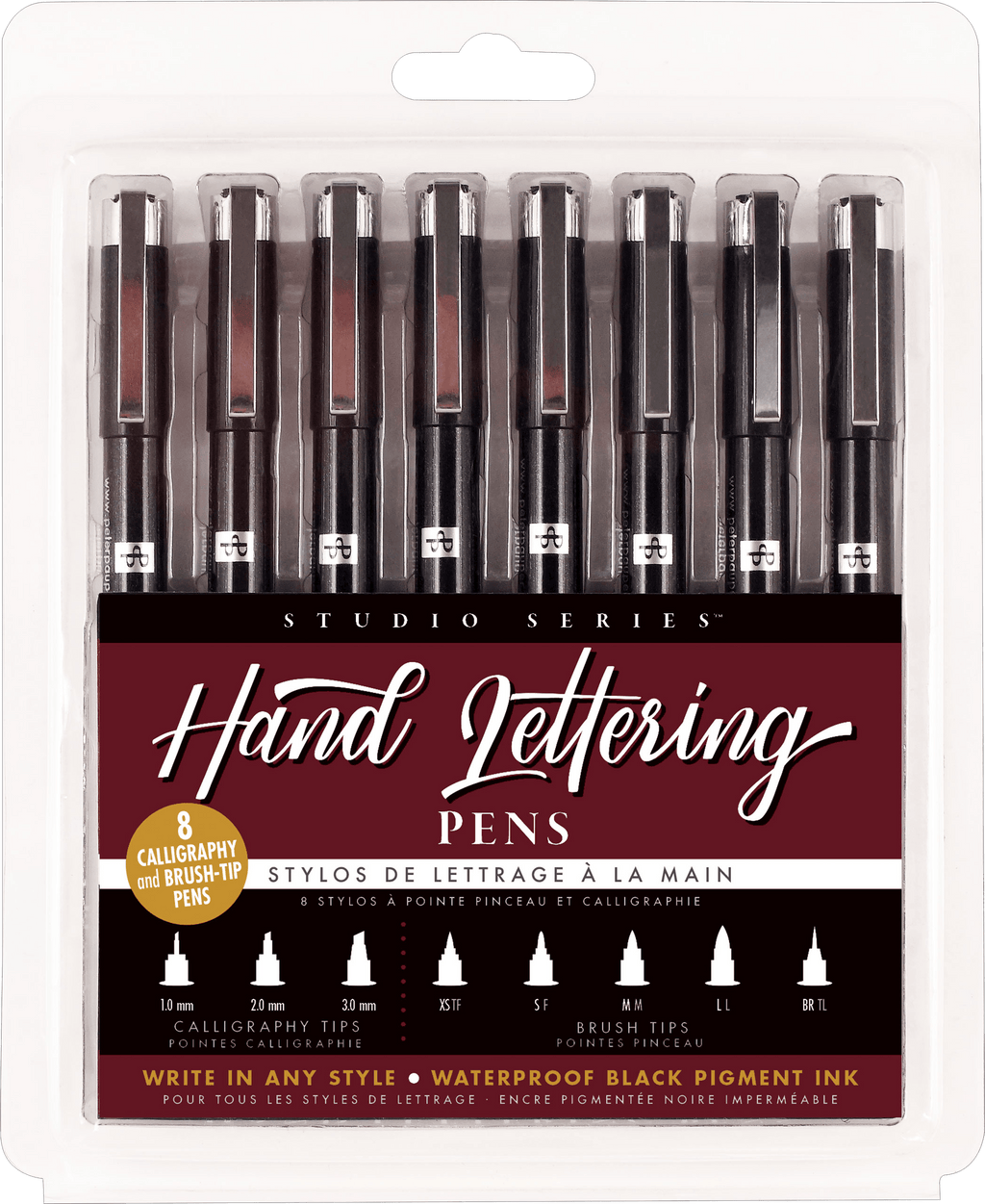 Studio Series Hand Lettering Pens (set of 8) - Artemis Paper Company