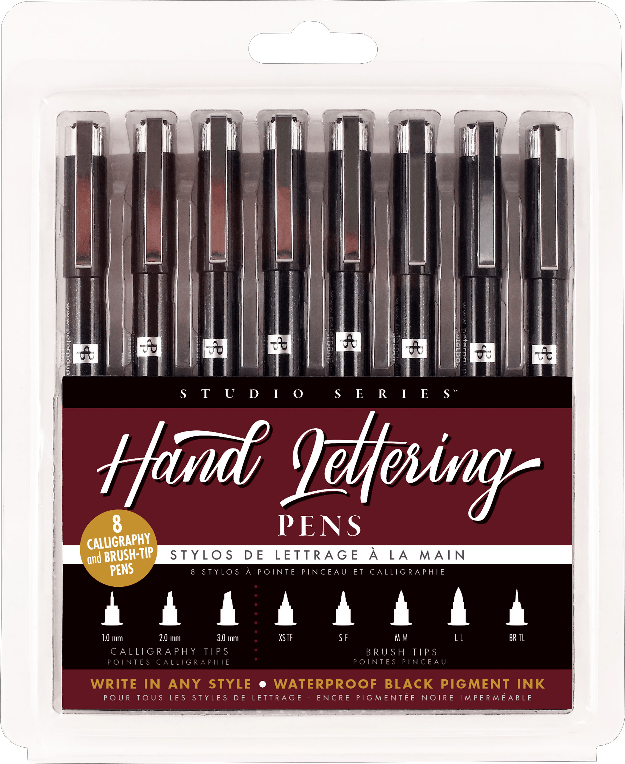 Studio Series Hand Lettering Pens (set of 8) - Artemis Paper Company