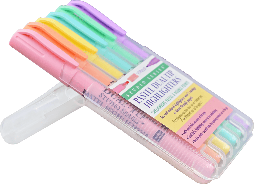 Studio Series Dual-Tip Pastel Highlighters (Set of 6) - Artemis Paper Company