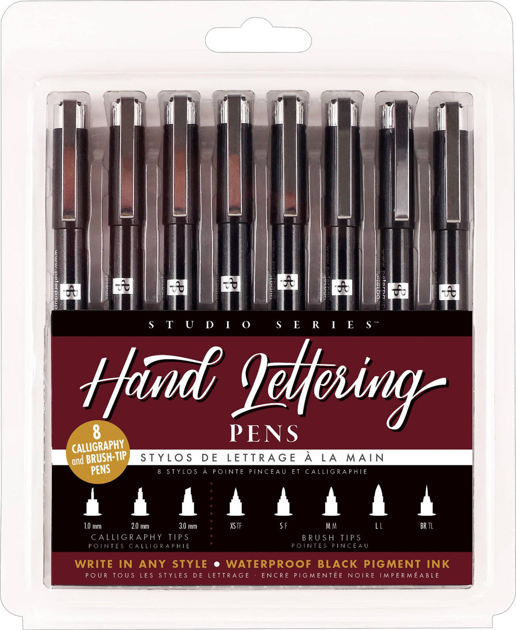 Studio Series Hand Lettering Pens (set of 8) - Artemis Paper Company