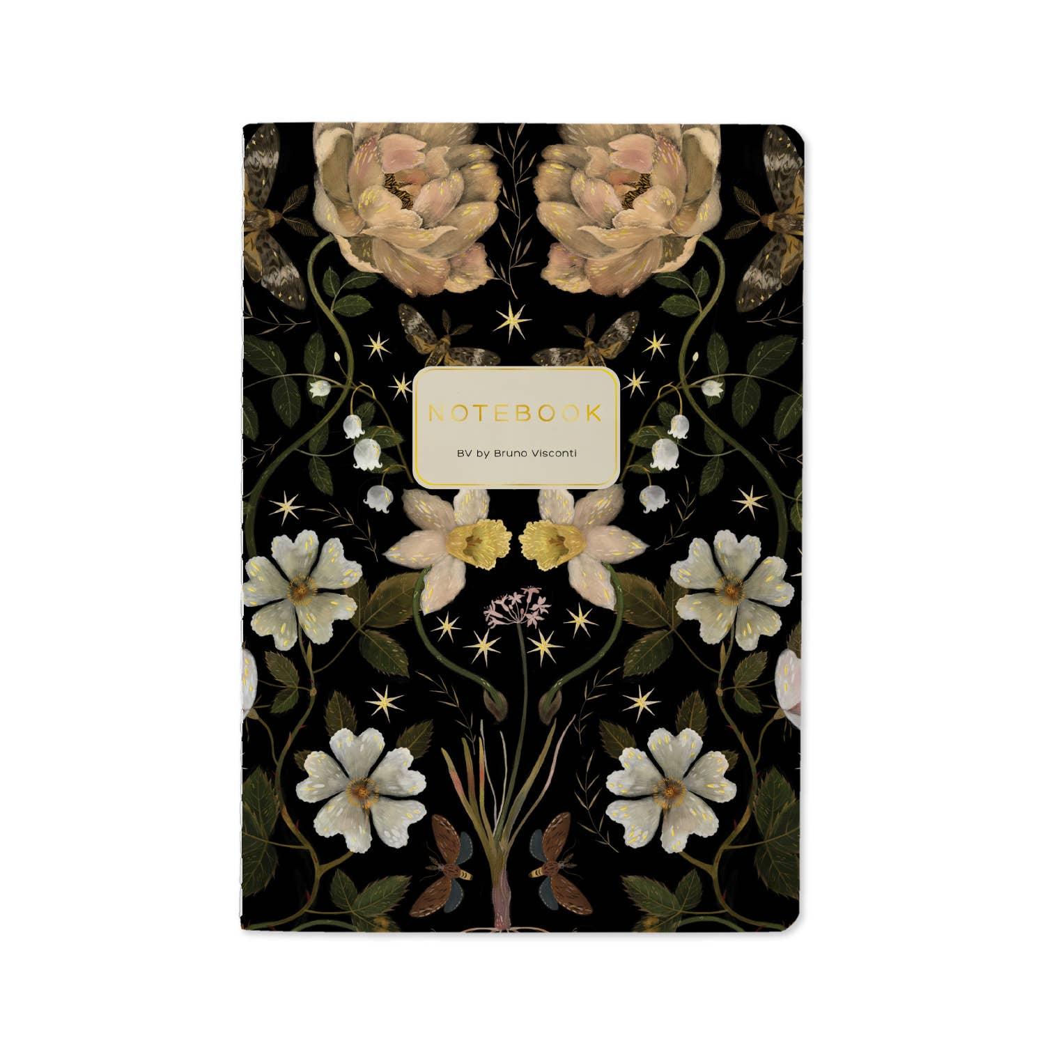 Night Garden Notebook for Journaling - Artemis Paper Company