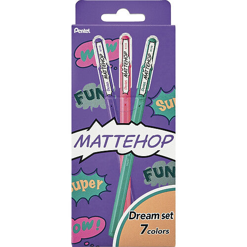 Pentel Gel Ballpoint Pen Mattehop Dream Set