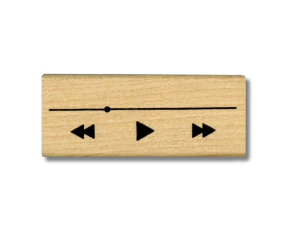 Music Player Song Tracker Stamp for Bullet Journals
