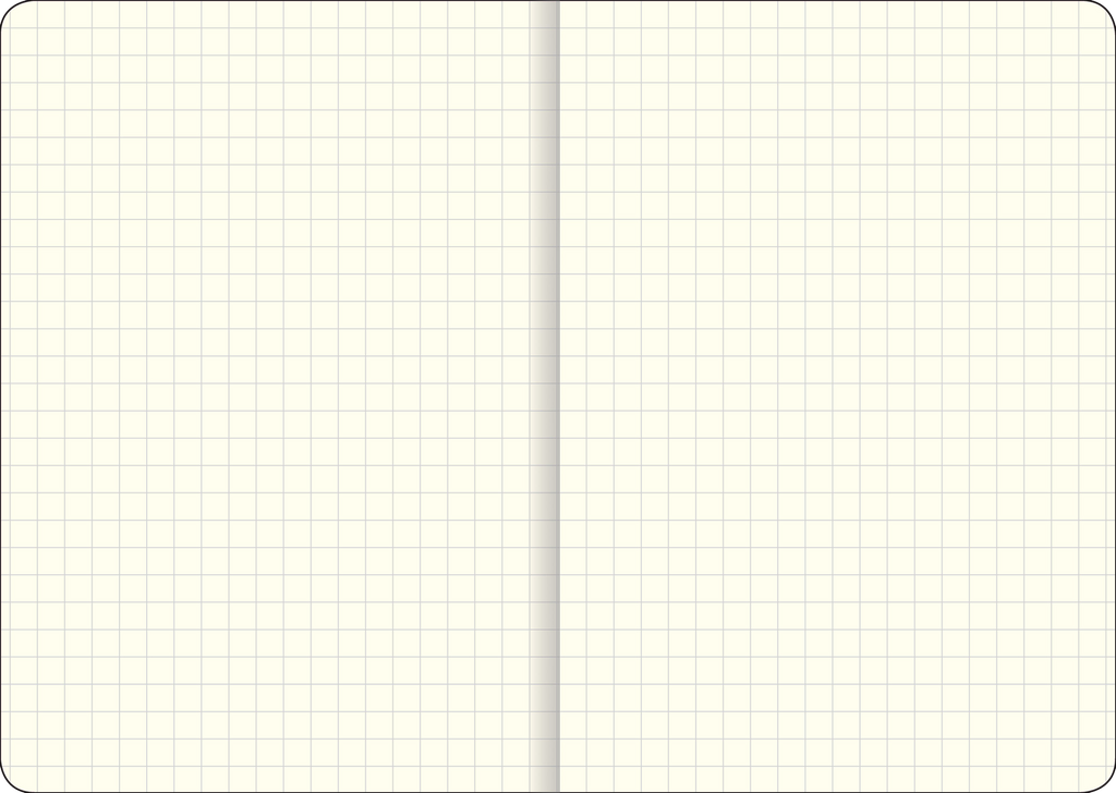 Essentials Grid-lined Notebook, Large, A5 Size