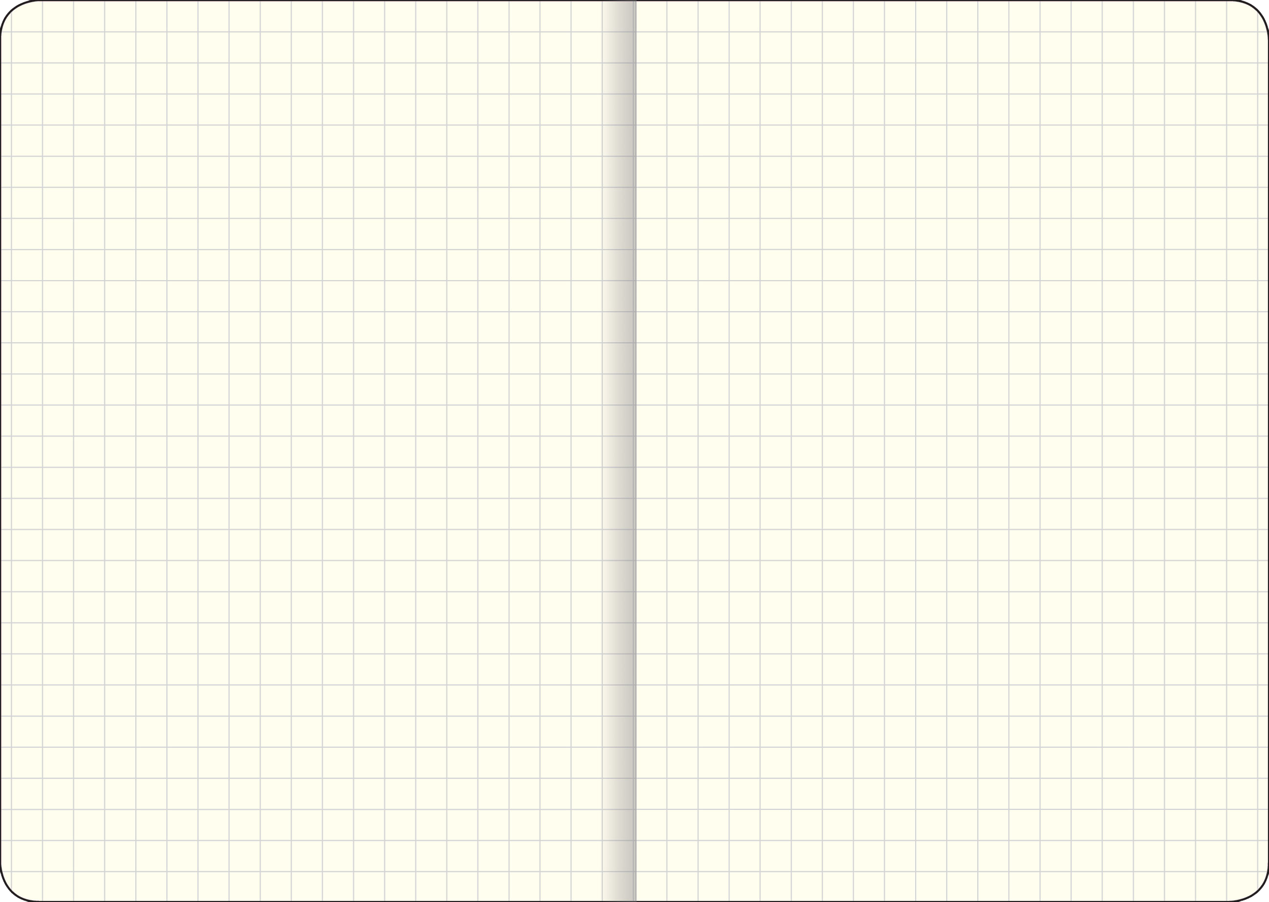 Essentials Grid-lined Notebook, Large, A5 Size