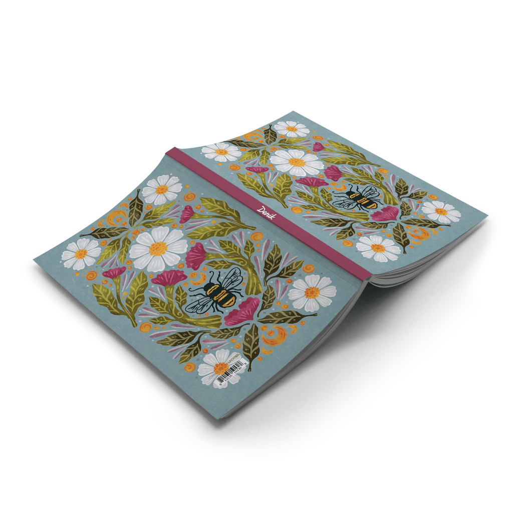 Honeybee Tea Classic Layflat Journal Notebook - Artemis Paper Company