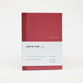 Grid Notebook A5 Wine Red for Bullet Journaling & Writing