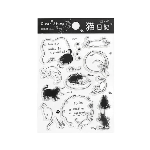 Clear Stamp Cat Diary