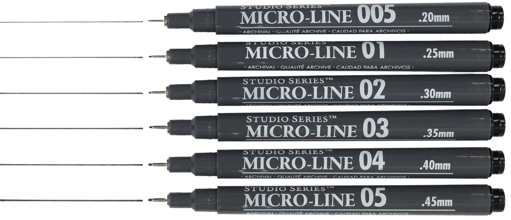 Studio Series Micro-Line Pen Set (Set of 6) - Artemis Paper Company
