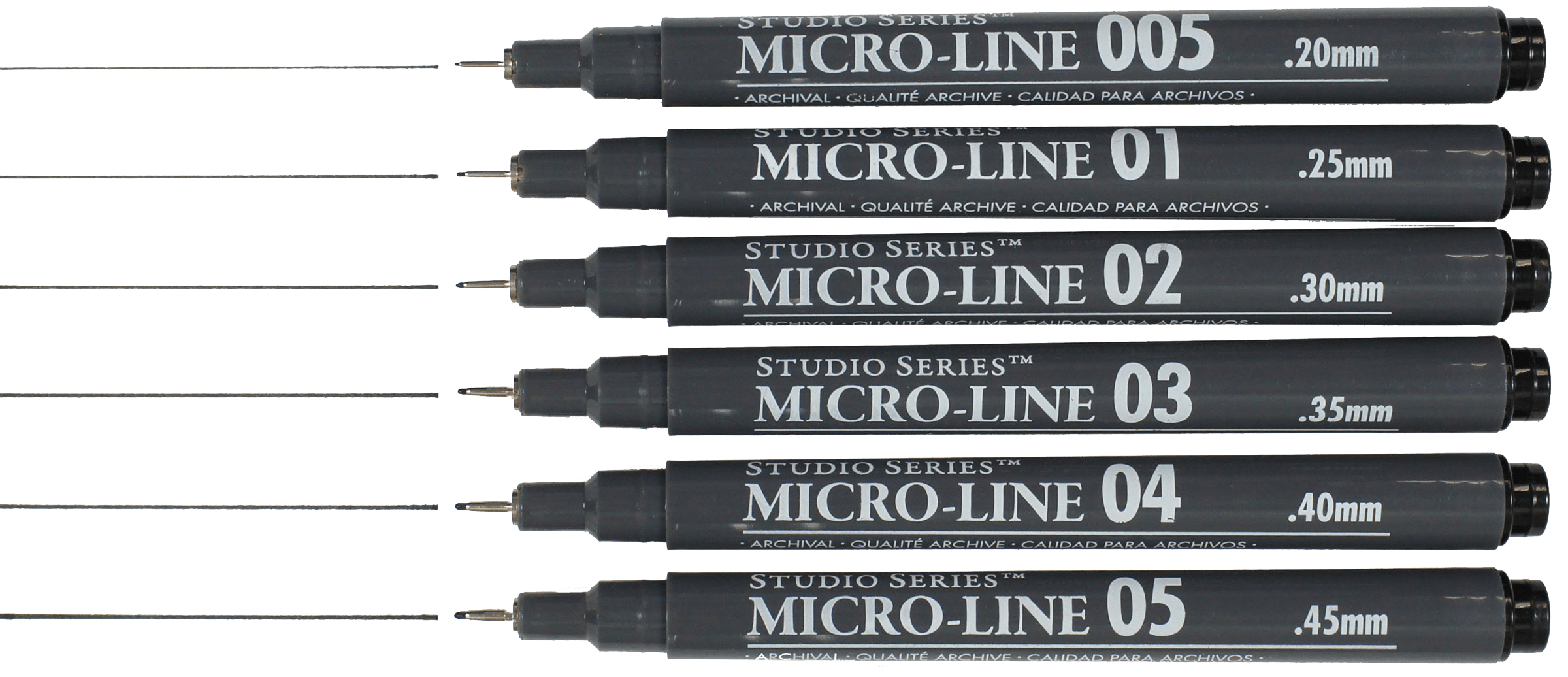 Studio Series Micro-Line Pen Set (Set of 6) - Artemis Paper Company