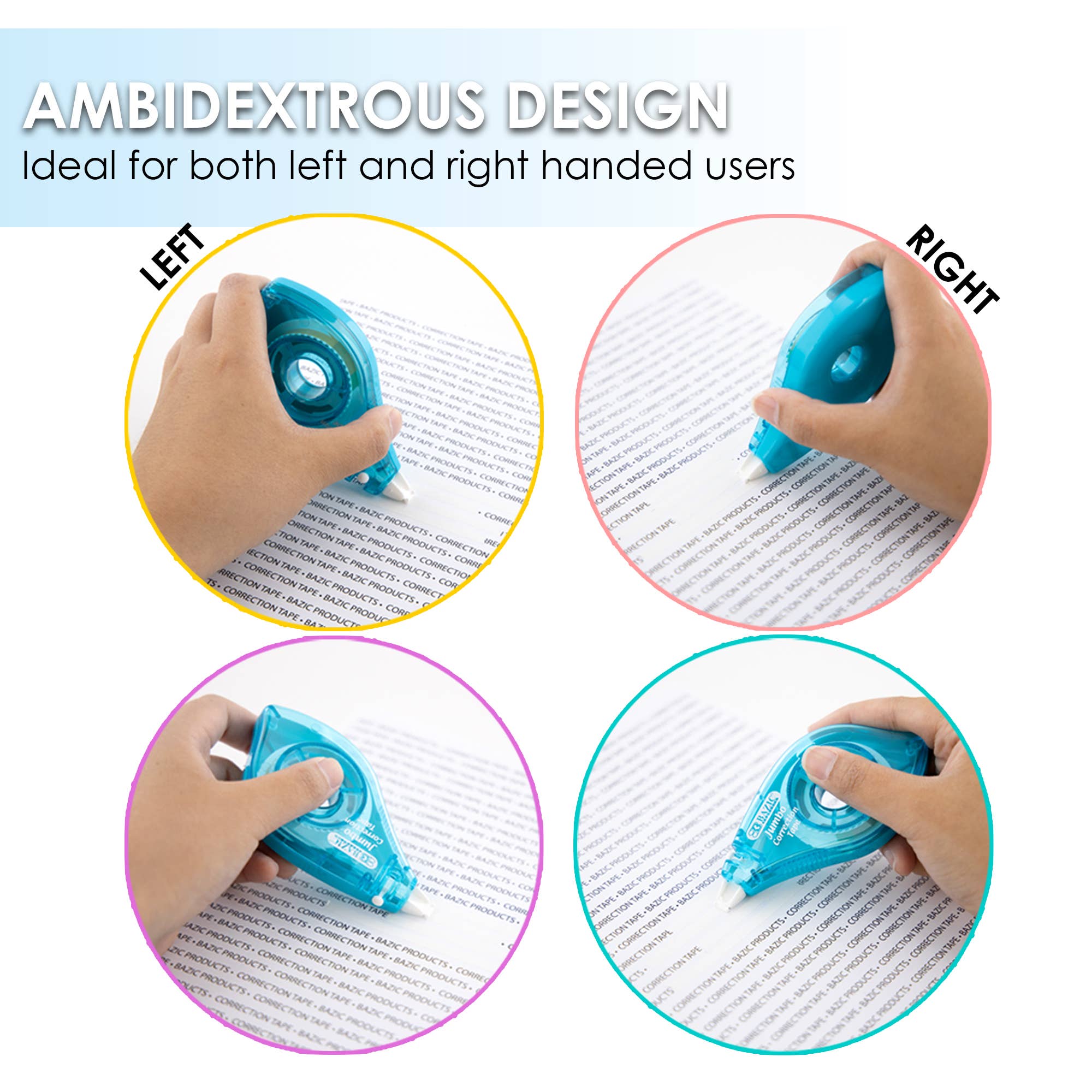 Correction Tape w/ Two Way Applicator, Jumbo 5 mm x 394": 24