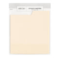 Pack of Studio Calico sticky notes with beige paper and clear adhesive backing.